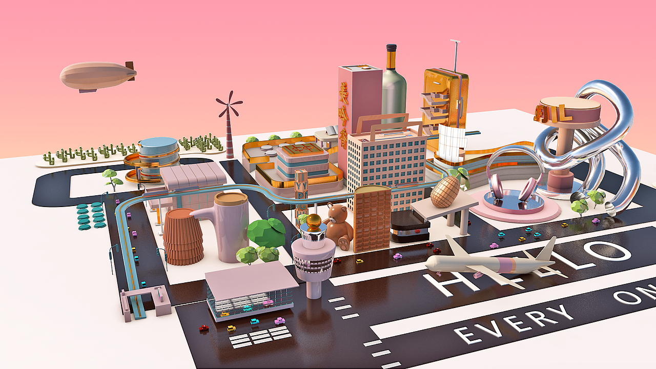 AE+C4D 动画和渲染