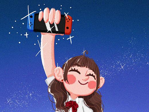 switch get√（个人主页-ZMzc3NDQwNTY=） - 新锐潮流插画 - 站酷设计师Bing淇淋原创素材 - 站酷ZCOOL