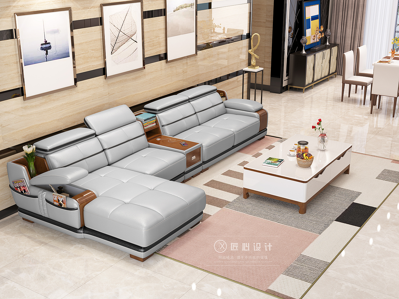 一套皮沙发创作（图ZMTE2NDQzNDQ4） - 家装设计 - 站酷设计师Judy__518原创素材 - 站酷ZCOOL