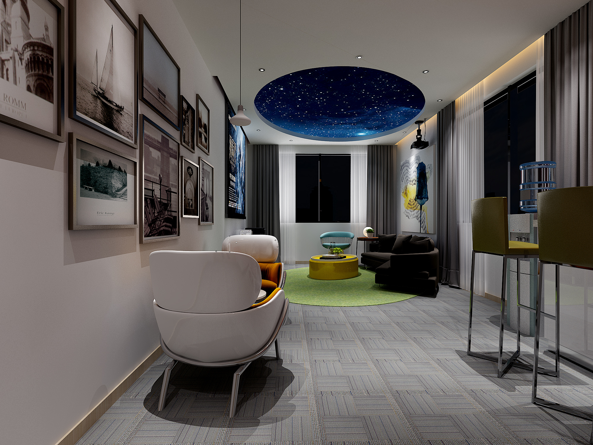 娱乐室|空间|家装设计|司木木木 - 原创作品 - 站酷 (zcool)