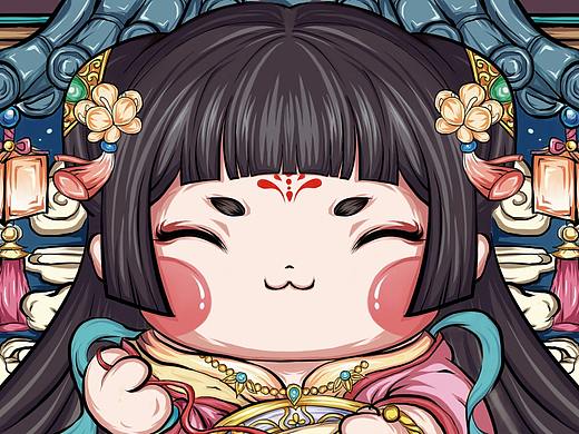 國風(fēng)插畫練習(xí)（個(gè)人主頁-ZNTM3NjEyMDA=） - 新銳潮流插畫 - 站酷設(shè)計(jì)師阿嗡啊原創(chuàng)素材 - 站酷ZCOOL