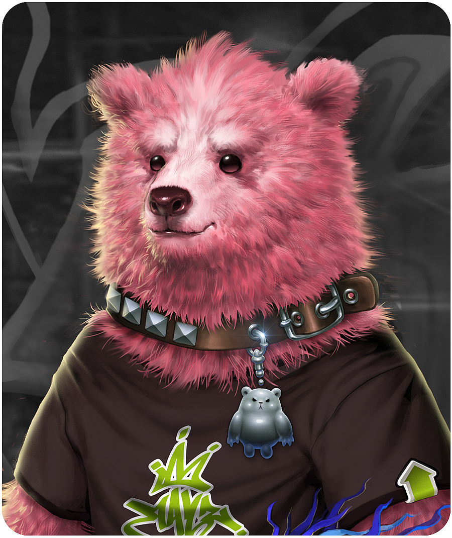 刺青的精灵妹纸和熊熊游车河~~（图ZMzQ5MzI5Mjg=） - 创作习作 - 站酷设计师ilison原创素材 - 站酷ZCOOL