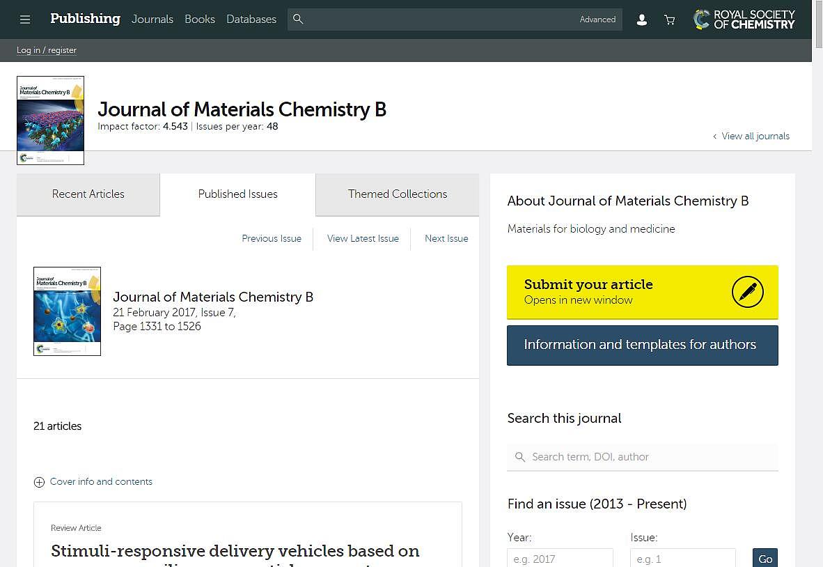 《Journal of Materials Chemistry B》封面插画商业插画Zhuo_zn 原创作品 站酷 (ZCOOL)