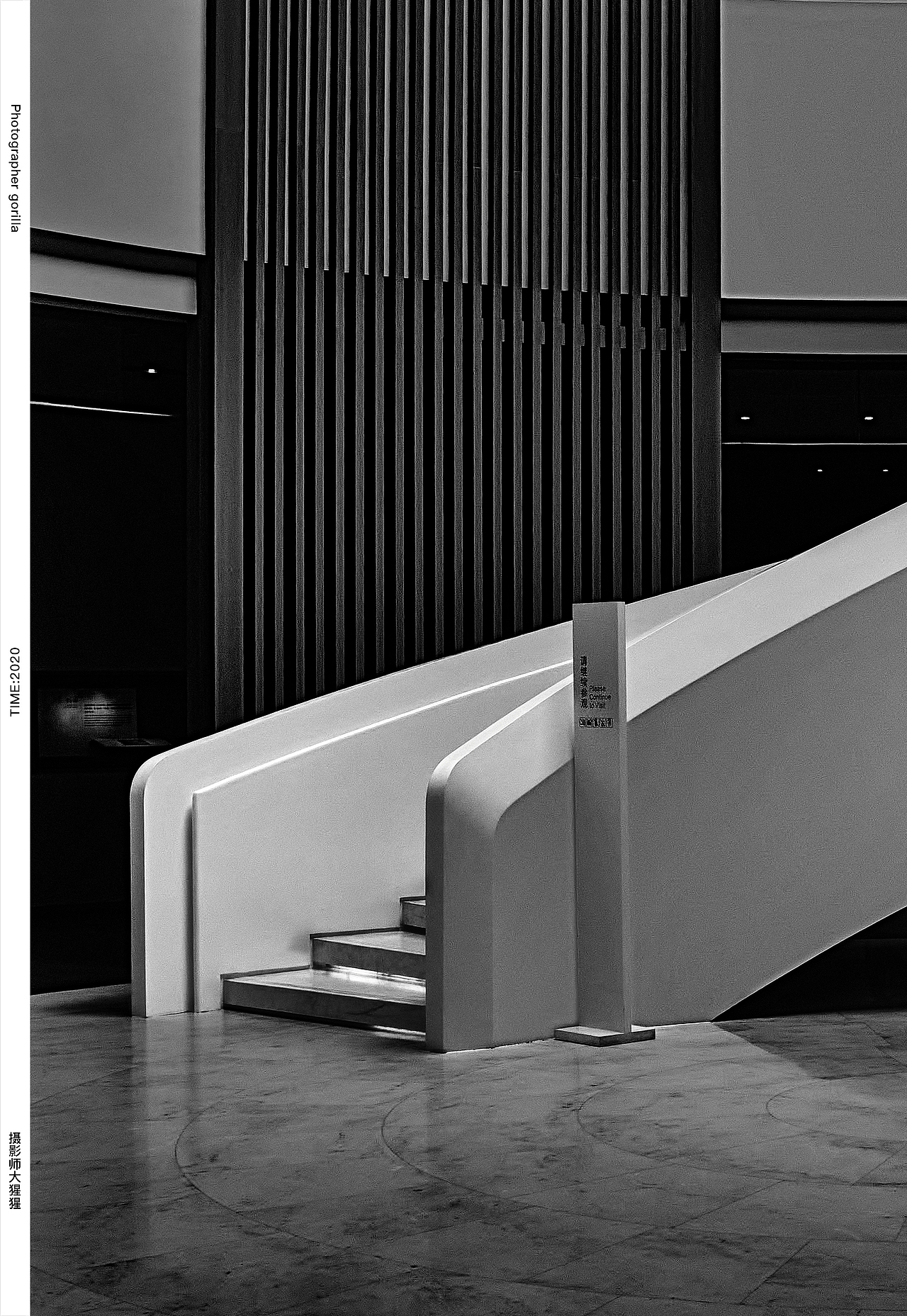 黑白建筑摄影/创意摄影后期/黑白灰(竖版构图)