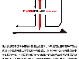 万达30周年logo
