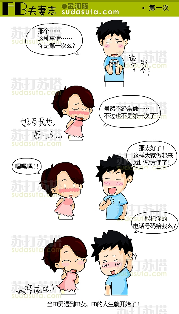 ◆《FB夫妻志》◆（图ZMzQ0NDAwOA==） - 商业插画 - 站酷设计师一大碗炸酱面原创素材 - 站酷ZCOOL