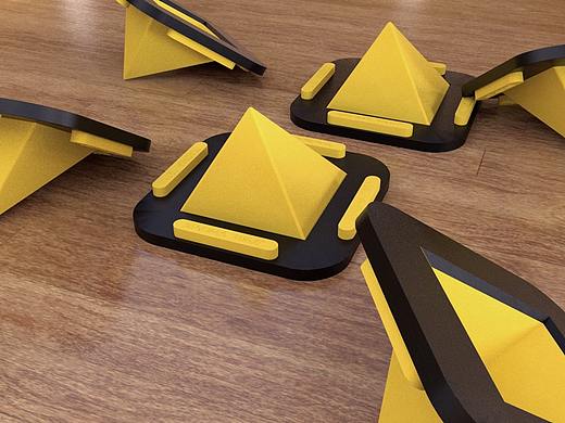 C4D练习-手机桌面支架