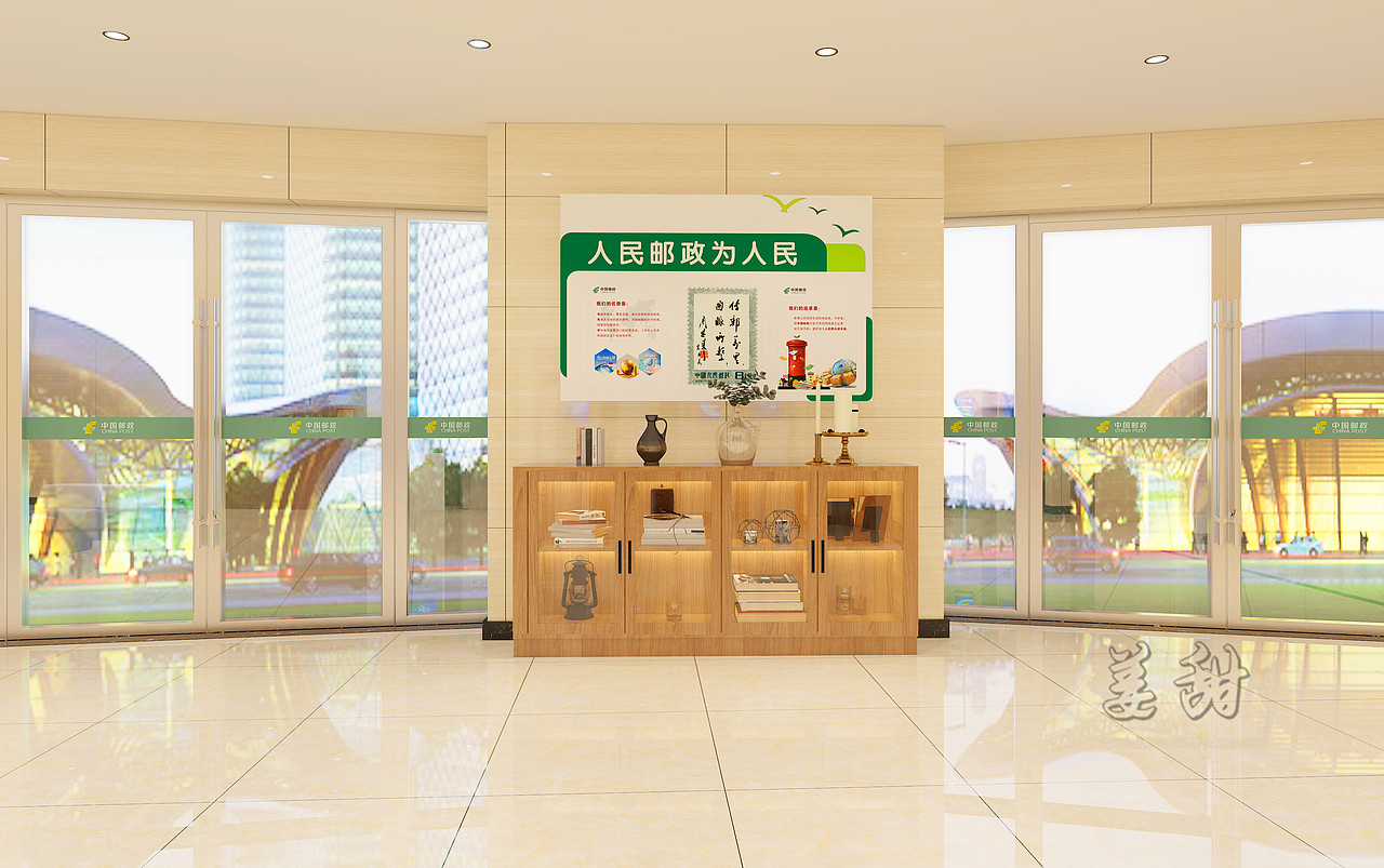 邮政银行效果图作品赏析