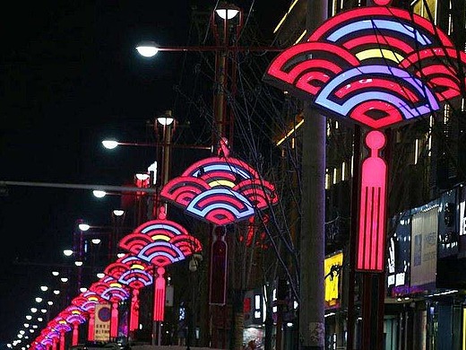 风车造型路灯灯杆装饰_景区灯杆装饰_扇形路灯杆装饰