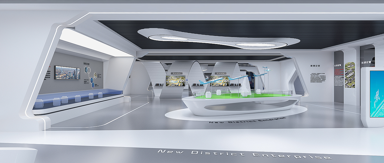 航空都市展厅、新区规划展览馆、科技展厅