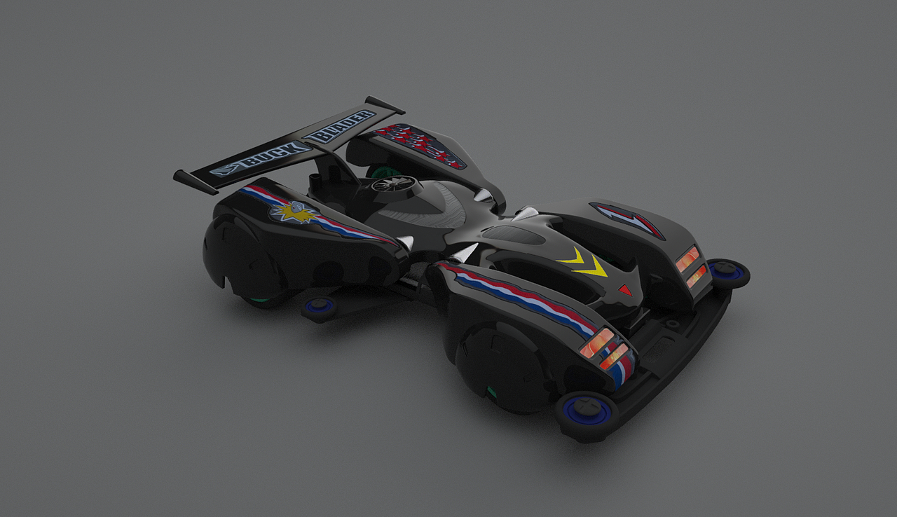 c4d四驱车跳跃者号