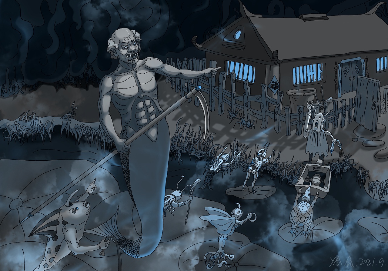 水怪|插画|艺术插画|浪荡逍遥 - 原创作品 - 站酷 (zcool)