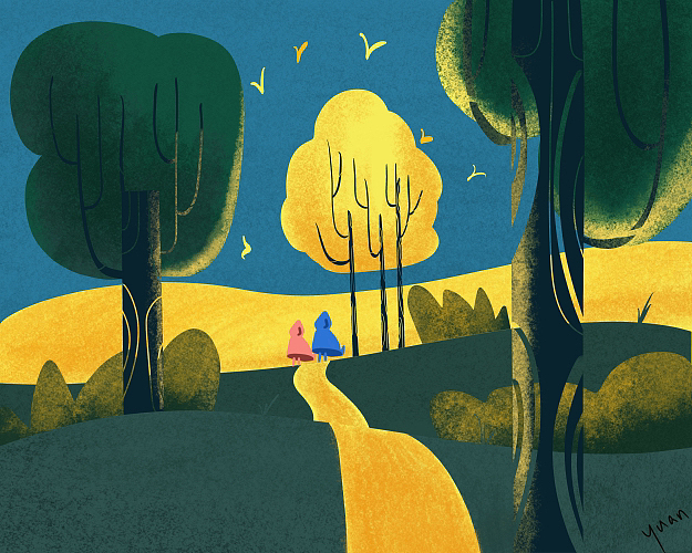 童话故事风景画