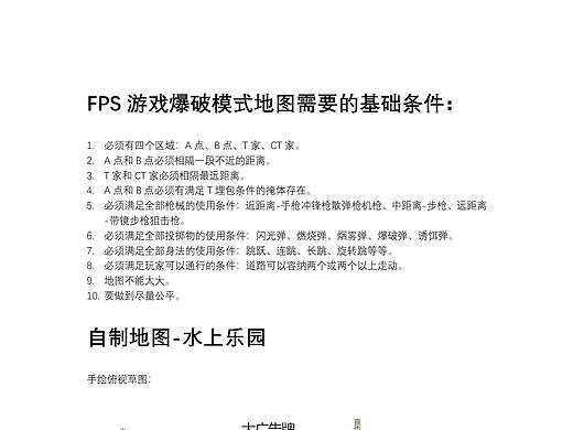 CSGO原创地图俯视图