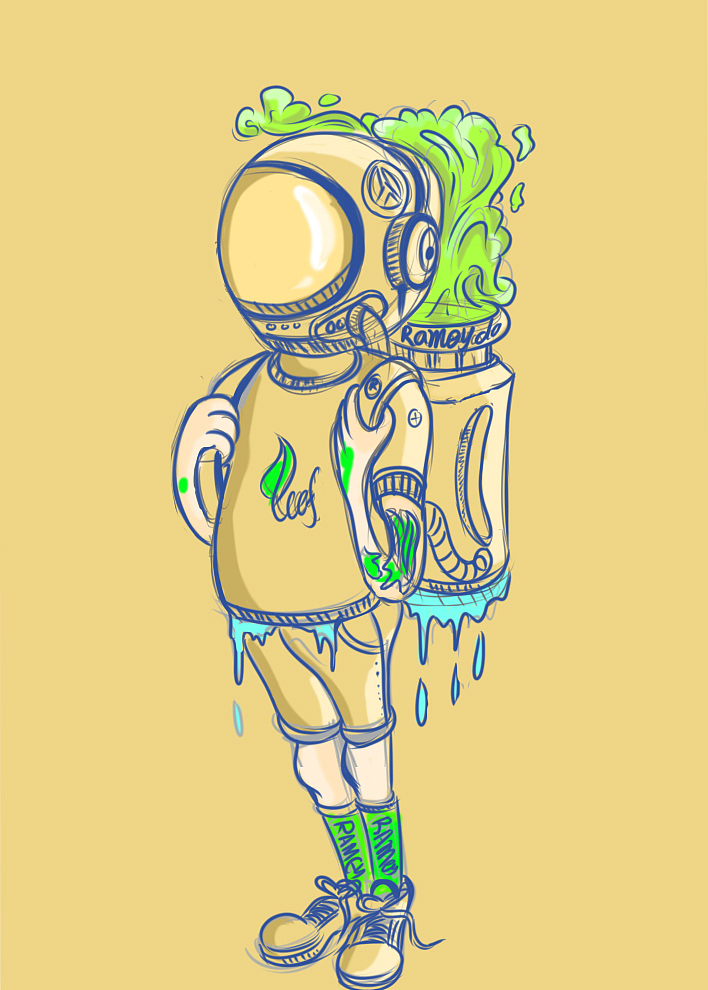 宇航员系列（图ZOTAxMDM1NzY=） - 创作习作 - 站酷设计师leaf在哪里原创素材 - 站酷ZCOOL