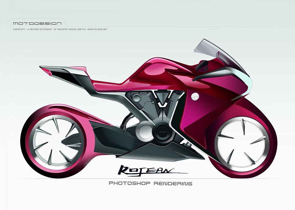 概念车渲染效果图步骤分解，旨在分析效果图技能的练习，尝试用最简便方法进行绘制表达！（图ZMjk2NzYzNzI=） - 交通工具 - 站酷设计师Rojean原创素材 - 站酷ZCOOL