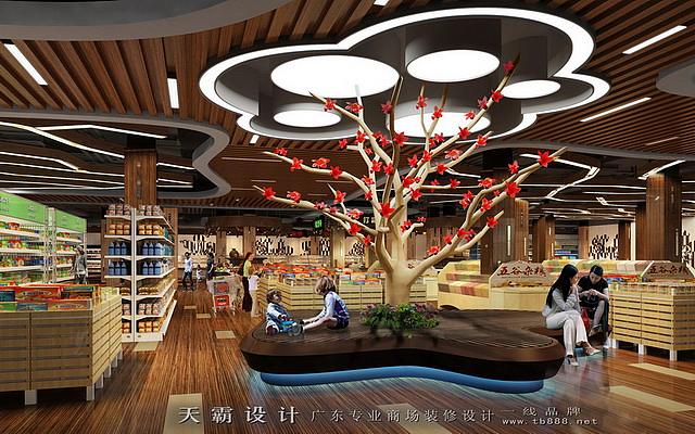 天霸设计汕尾百货装修项目案例:生福百货陆丰市区店(图ZODIzMzgxODQ=) - 家装设计 - 站酷设计师美食广场设计公司原创素材 - 站酷ZCOOL