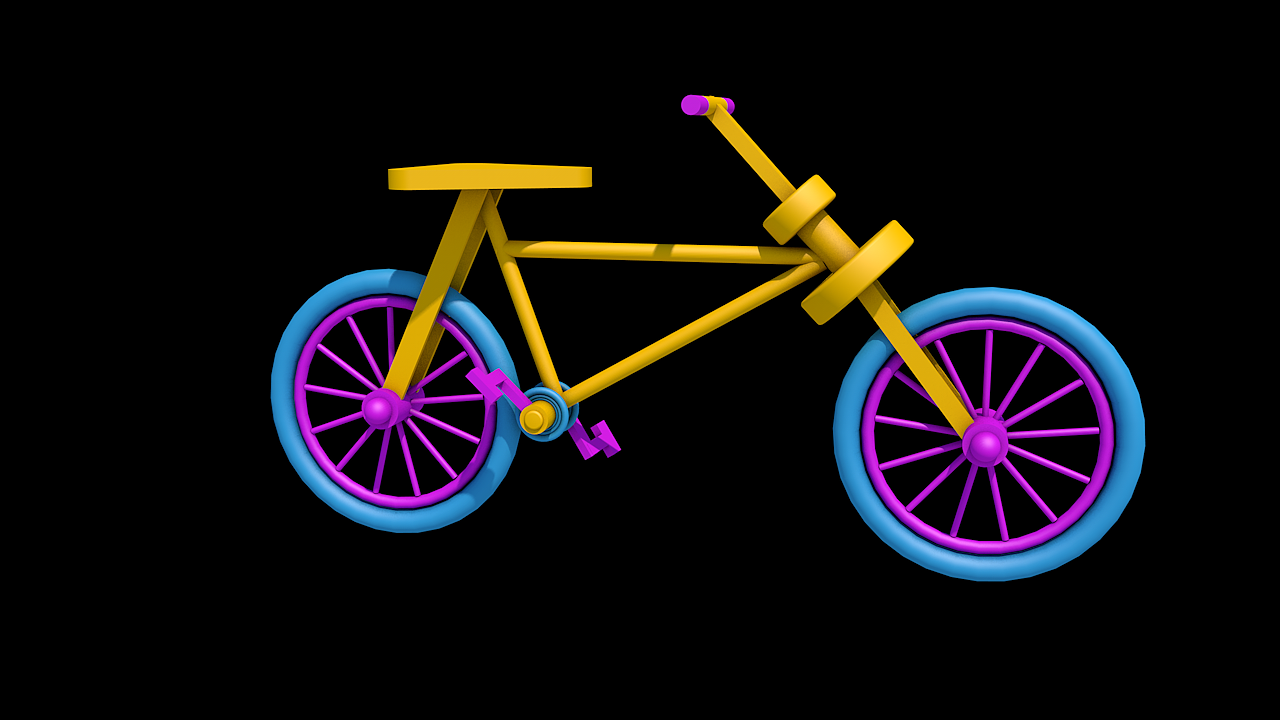 c4d自行车建模|平面|品牌|木炎琳_原创作品-站酷zcool