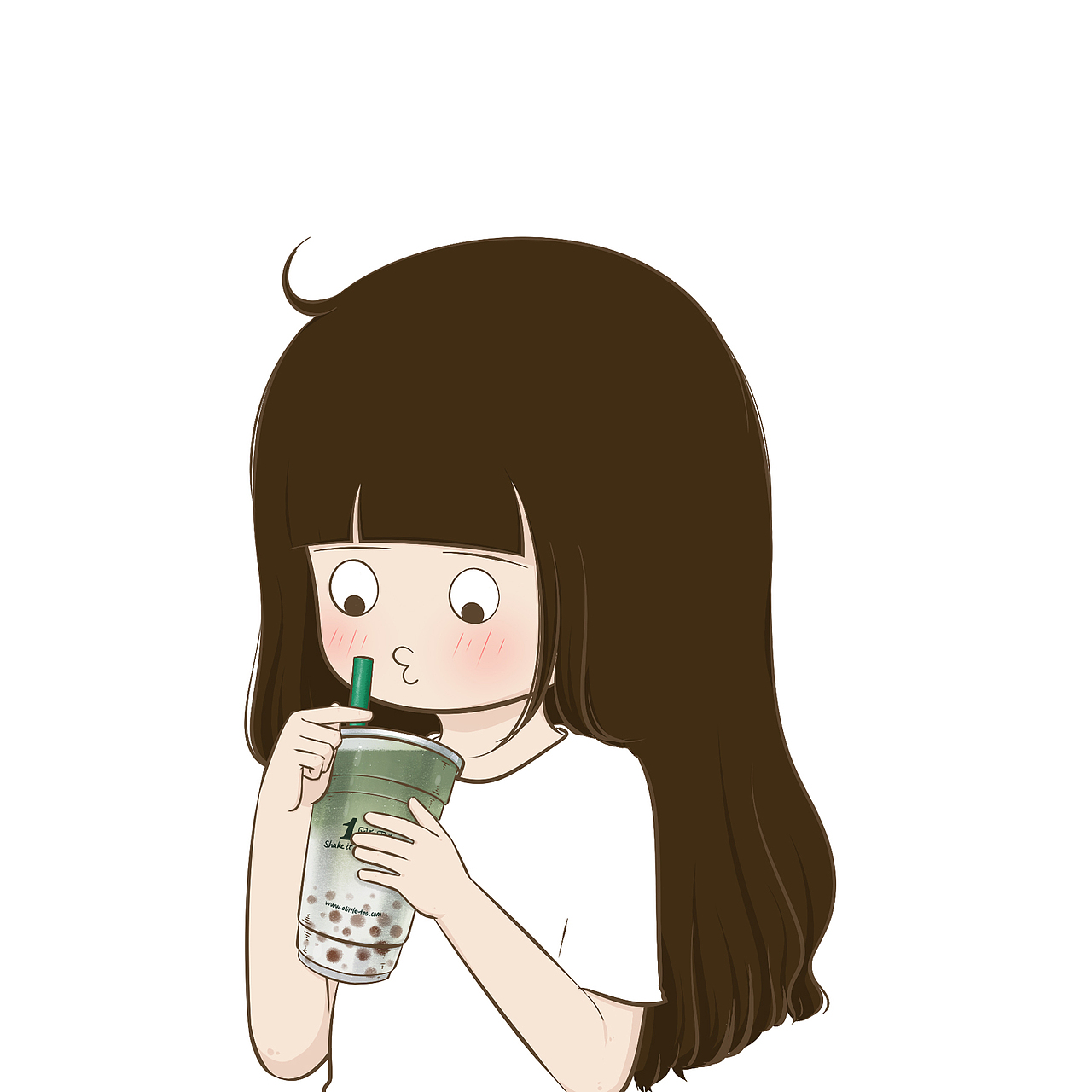 奶茶合集|插画|新锐潮流插画|小希与阿树_原创作品-站酷zcool