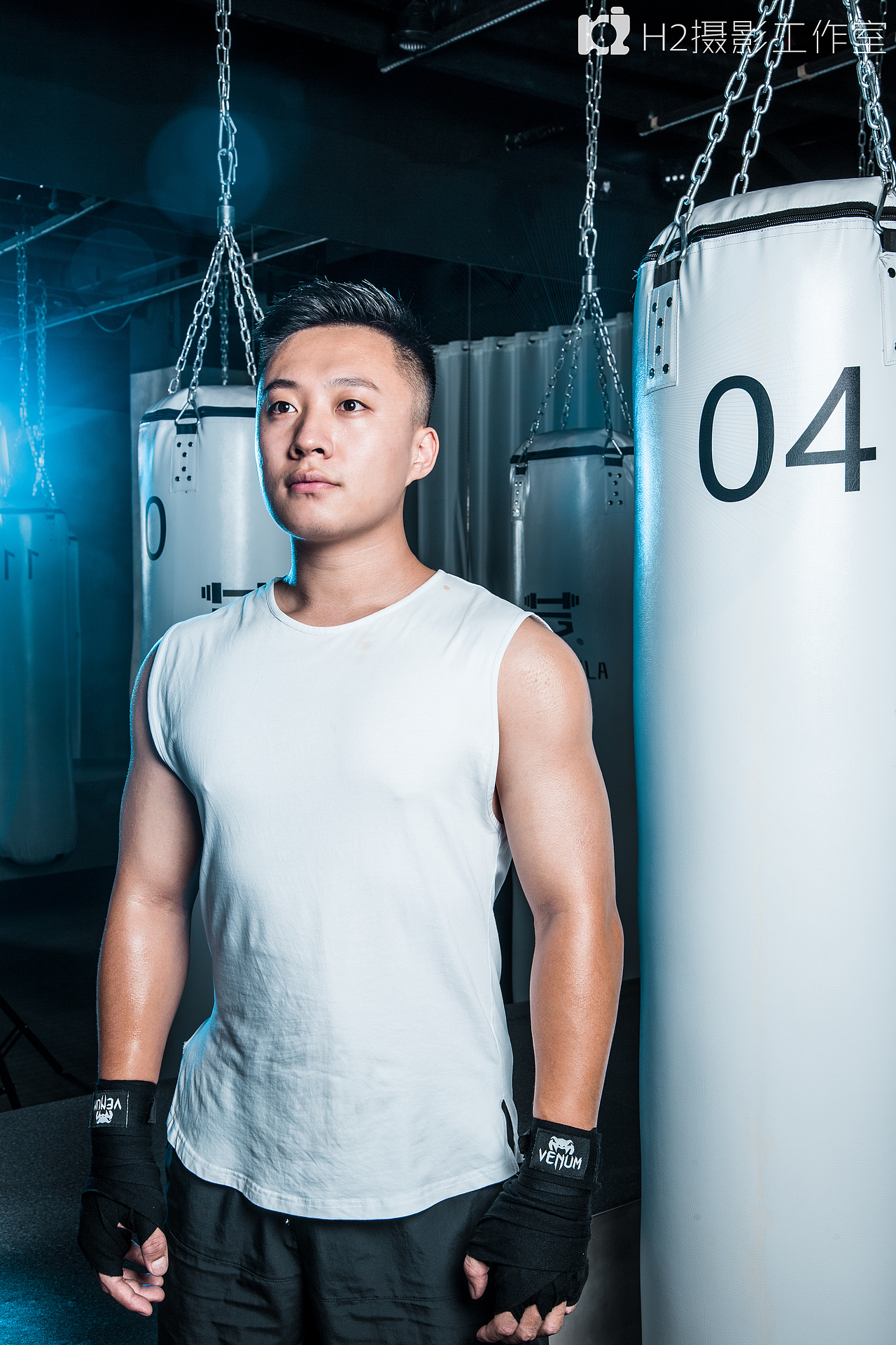 照-案例分享健身写真健身写真运动写真豹纹教练形象写真健身写真-拳击