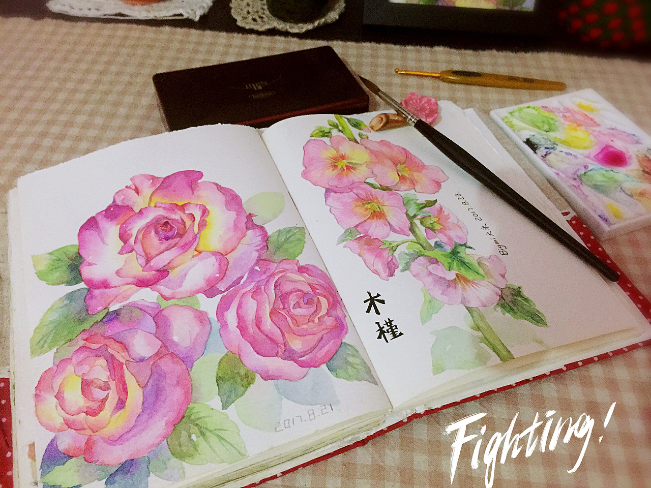 那些花儿-原创手绘水彩插画(图ZMTE5ODc2MTM2) - 艺术插画 - 站酷设计师Bigmi大米原创素材 - 站酷ZCOOL