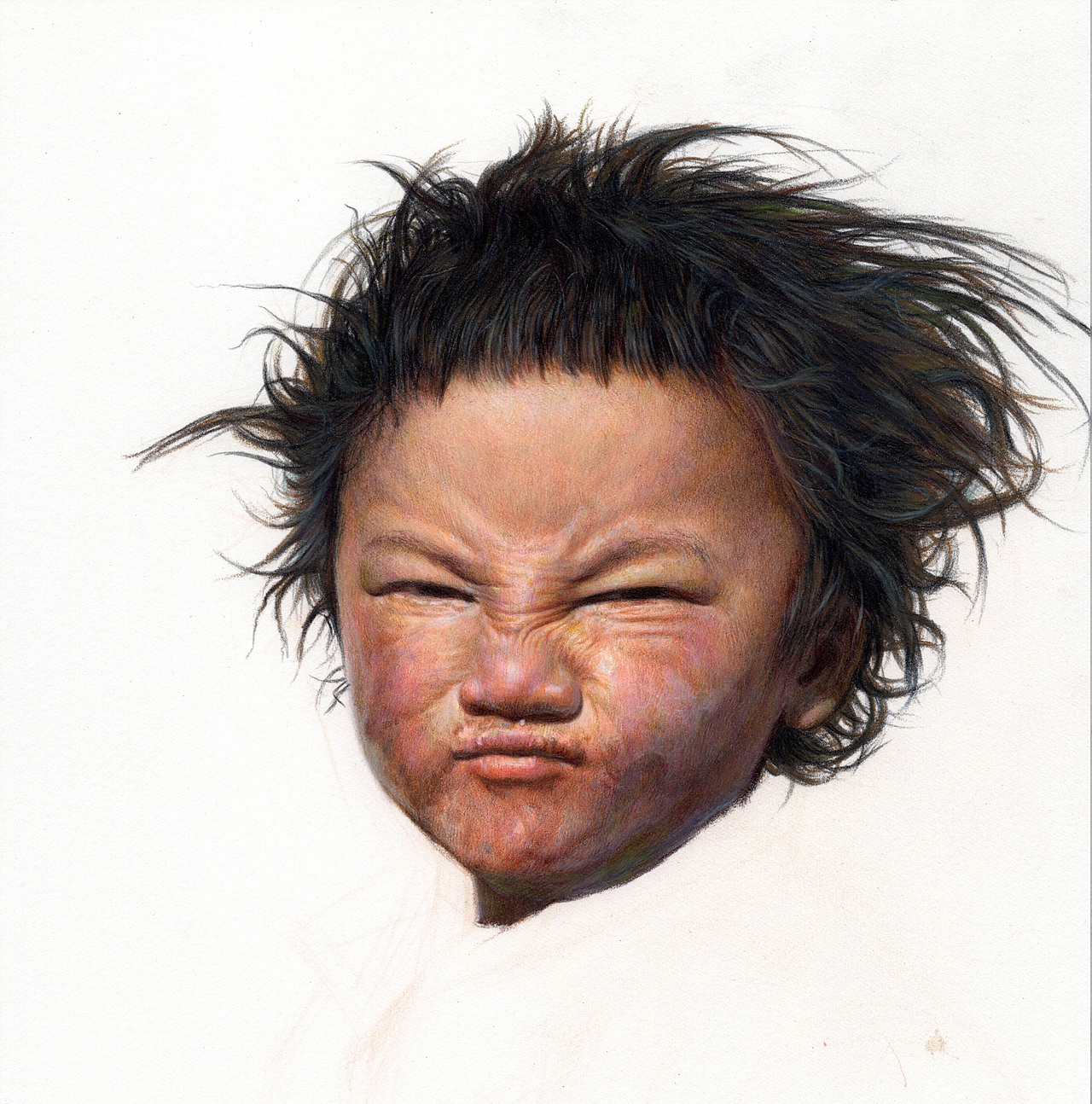 彩铅画——原生态《藏娃》(图ZMTAxNjY3OTY0) - 绘画 - 站酷设计师方寸Lei原创素材 - 站酷ZCOOL