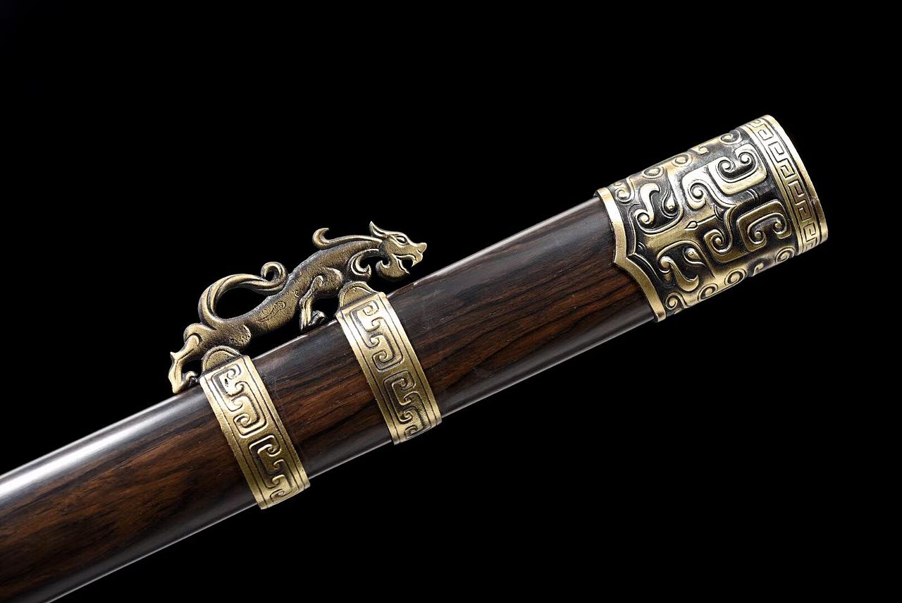 铜装双手古纹武侠战剑 和风堂美术刀剑