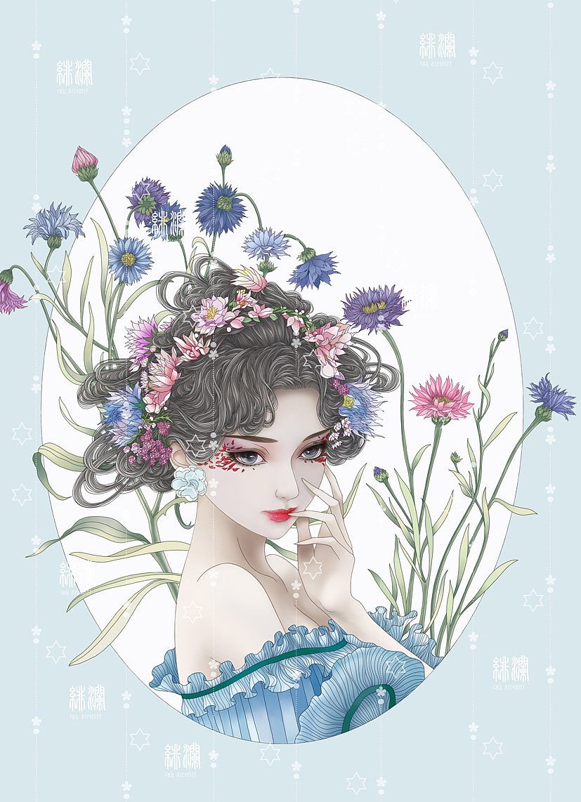 文艺风（图ZNzgwMTM3MzI=） - 商业插画 - 站酷设计师插画师绯澜原创素材 - 站酷ZCOOL
