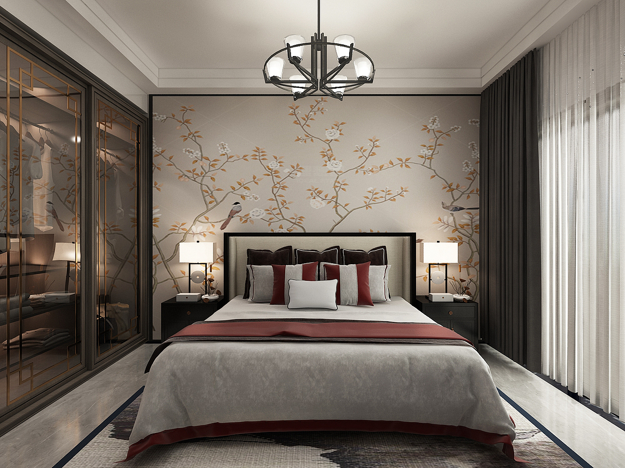 新中式（图ZMTk2MzI1Njky） - 家装设计 - 站酷设计师陈仙儿呢原创素材 - 站酷ZCOOL