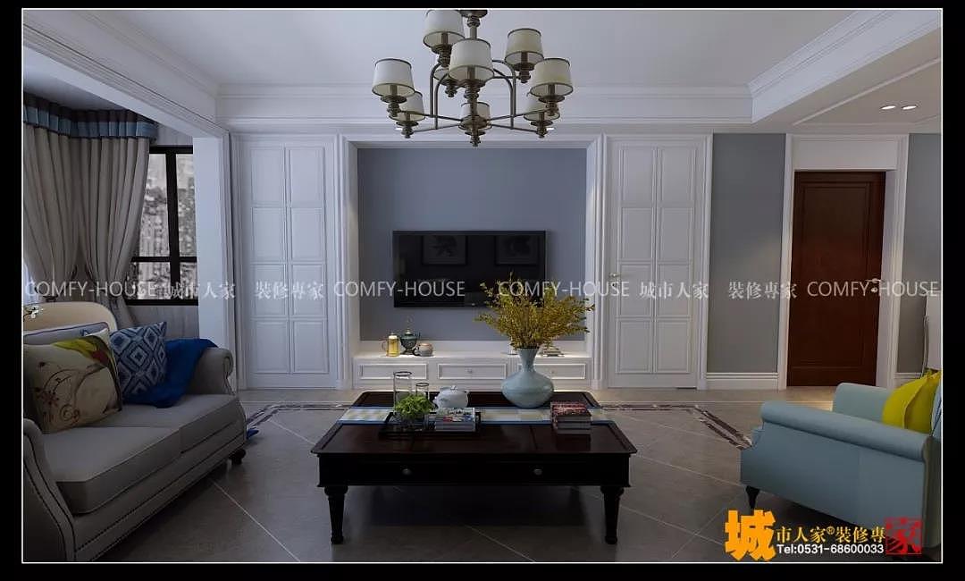 淄博城市人家|碧桂园140㎡简美风格装饰装修