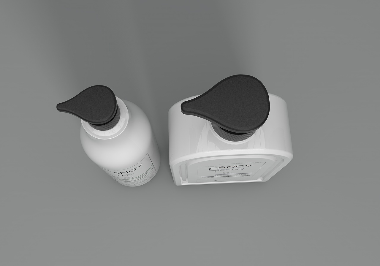 瓶子 樽 黑白配设计 洗发水瓶 沐浴露瓶 护肤品