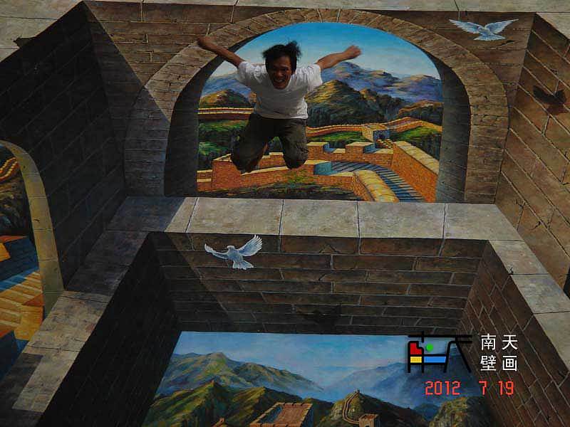 3D围城,3D地画,3D壁画,3D街头立体画,3D立体画,3D壁画