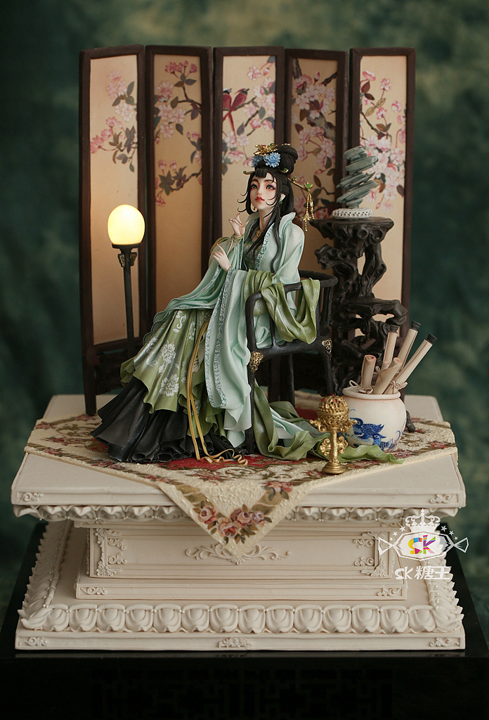 糖王周毅国际金奖蛋糕《武则天》高清细节图（图ZMTE2ODU0ODc2） - 手办/模玩 - 站酷设计师糖王周毅团队原创素材 - 站酷ZCOOL