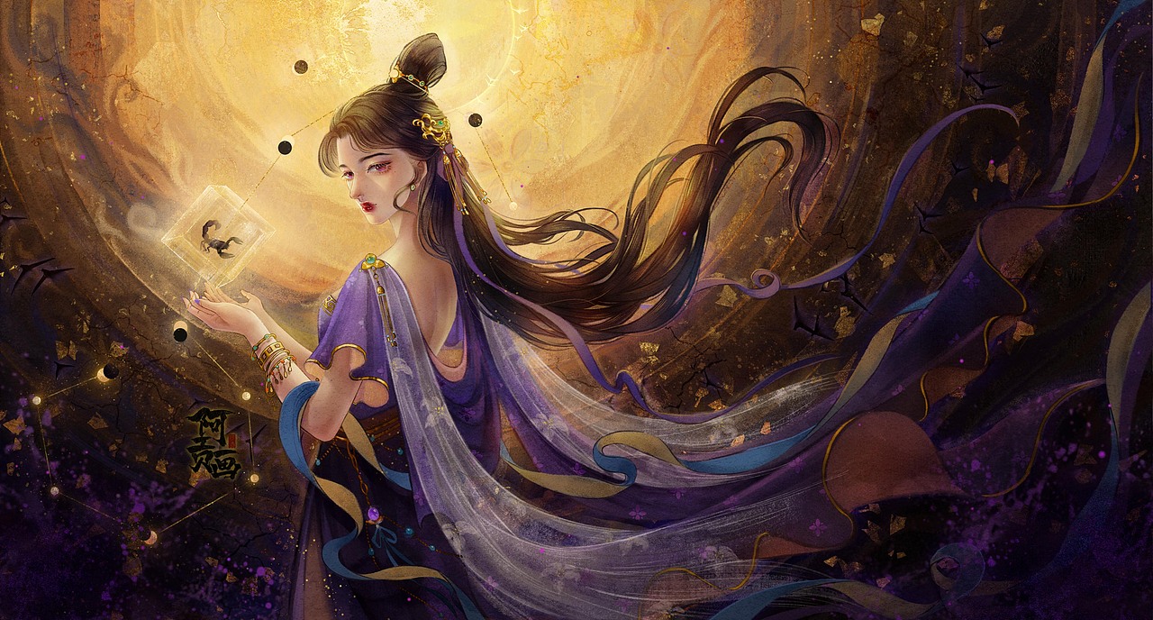 十二星座-古风拟人插画（图ZMjczMzQyNzIw） - 商业插画 - 站酷设计师无敌阿贡原创素材 - 站酷ZCOOL