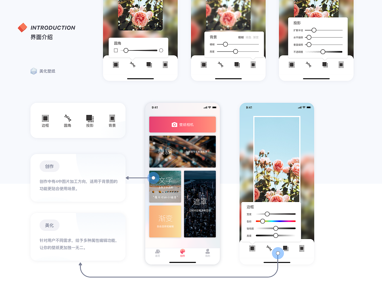 Rella壁纸APP界面设计（图ZMjEyNDYyMTg4） - APP界面 - 站酷设计师EvolWan原创素材 - 站酷ZCOOL