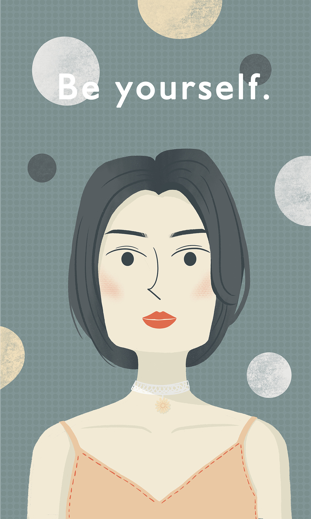 Be yourself.妇女节人物插画（图ZMTk4OTIwMTg0） - 创作习作 - 站酷设计师一颗万能药原创素材 - 站酷ZCOOL