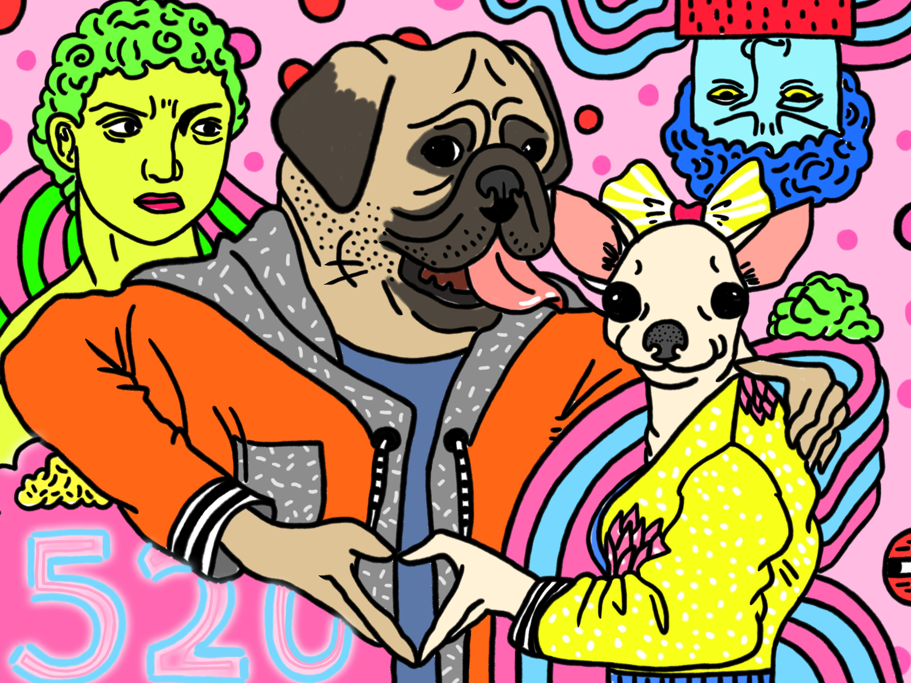 五颜六色的这些画