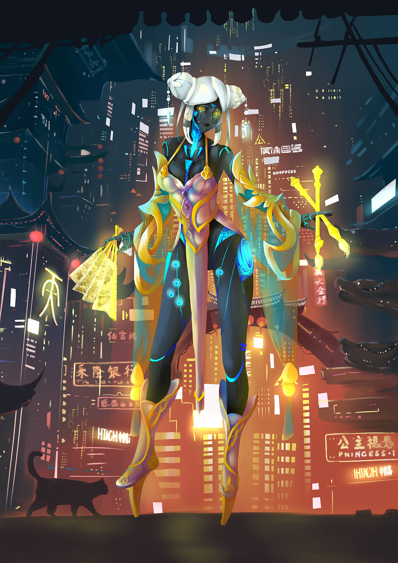 汉唐朋克（图ZMjI3MjQxNTY4） - 创作习作 - 站酷设计师荷缘原创素材 - 站酷ZCOOL