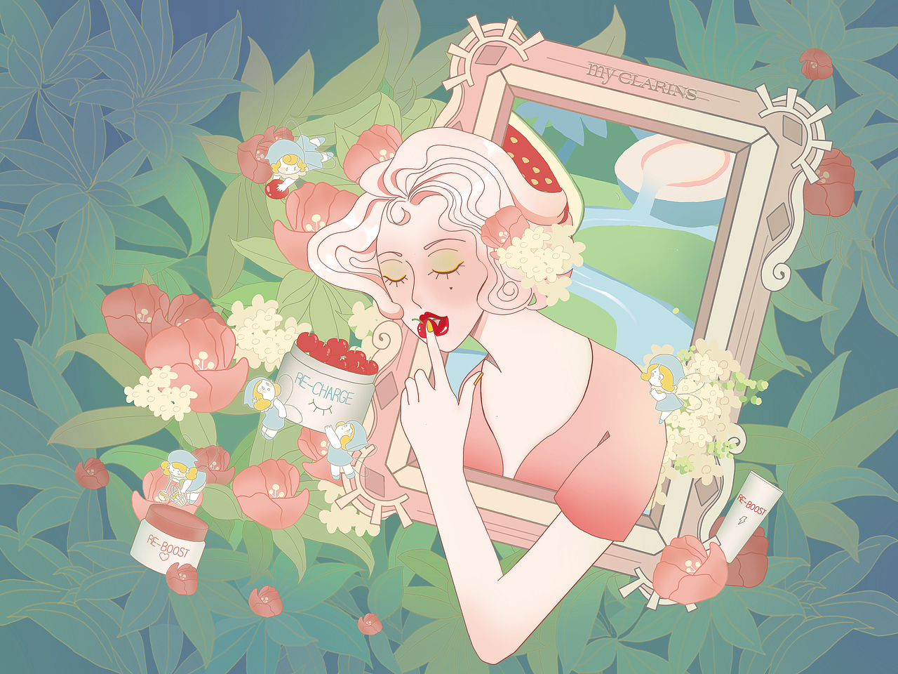 #my CLARINS寻找天然好食肌#（图ZMjk4ODA2OTI0） - 海报 - 站酷设计师Z096908921原创素材 - 站酷ZCOOL