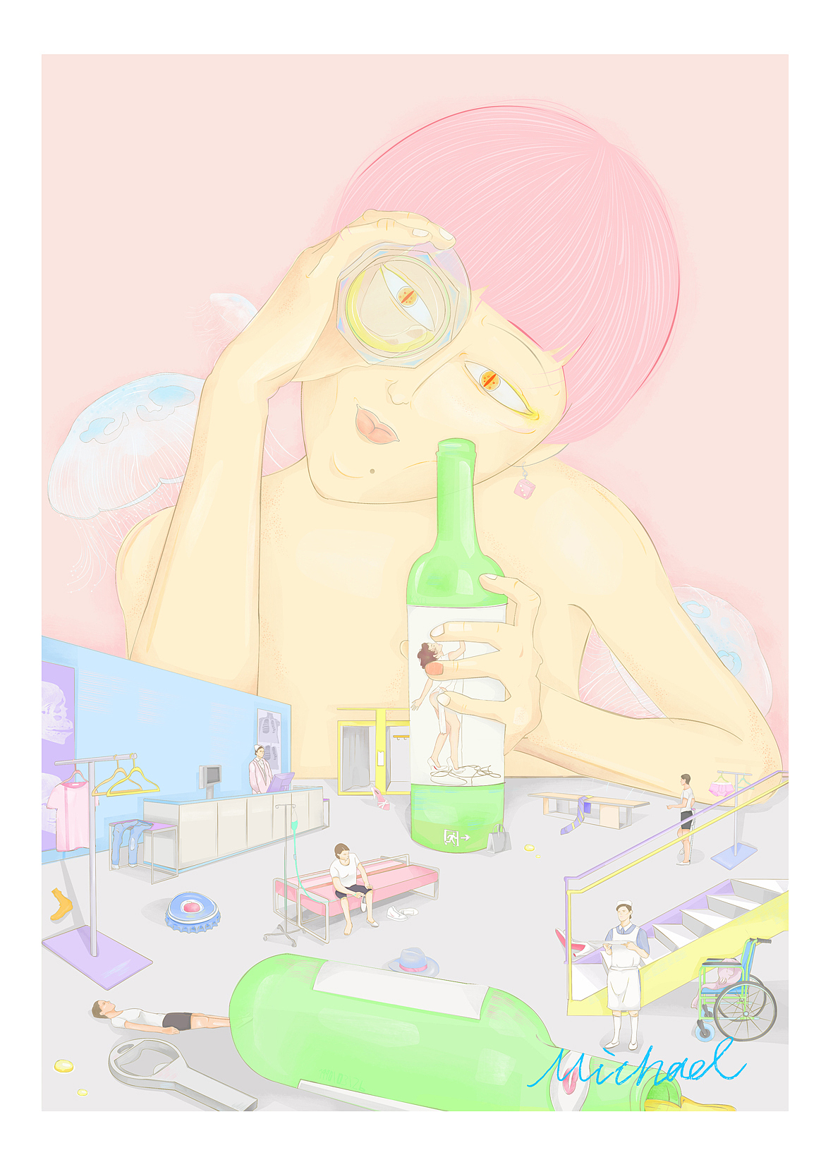 葎岛电台音乐故事插画系列（图ZMTQ3OTAyMzQ0） - 图案 - 站酷设计师葎岛原创素材 - 站酷ZCOOL
