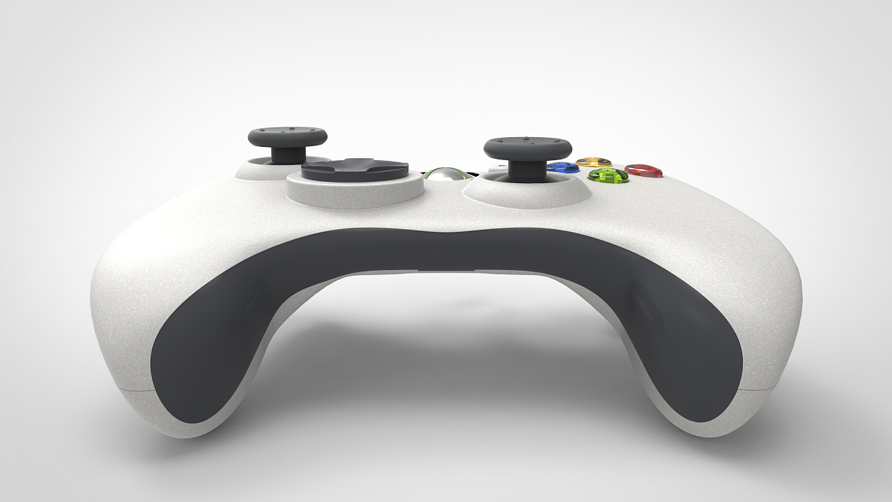 0 对照实物建模作业 x-box360 手柄|三维|其他三维|懒狗_原创作品