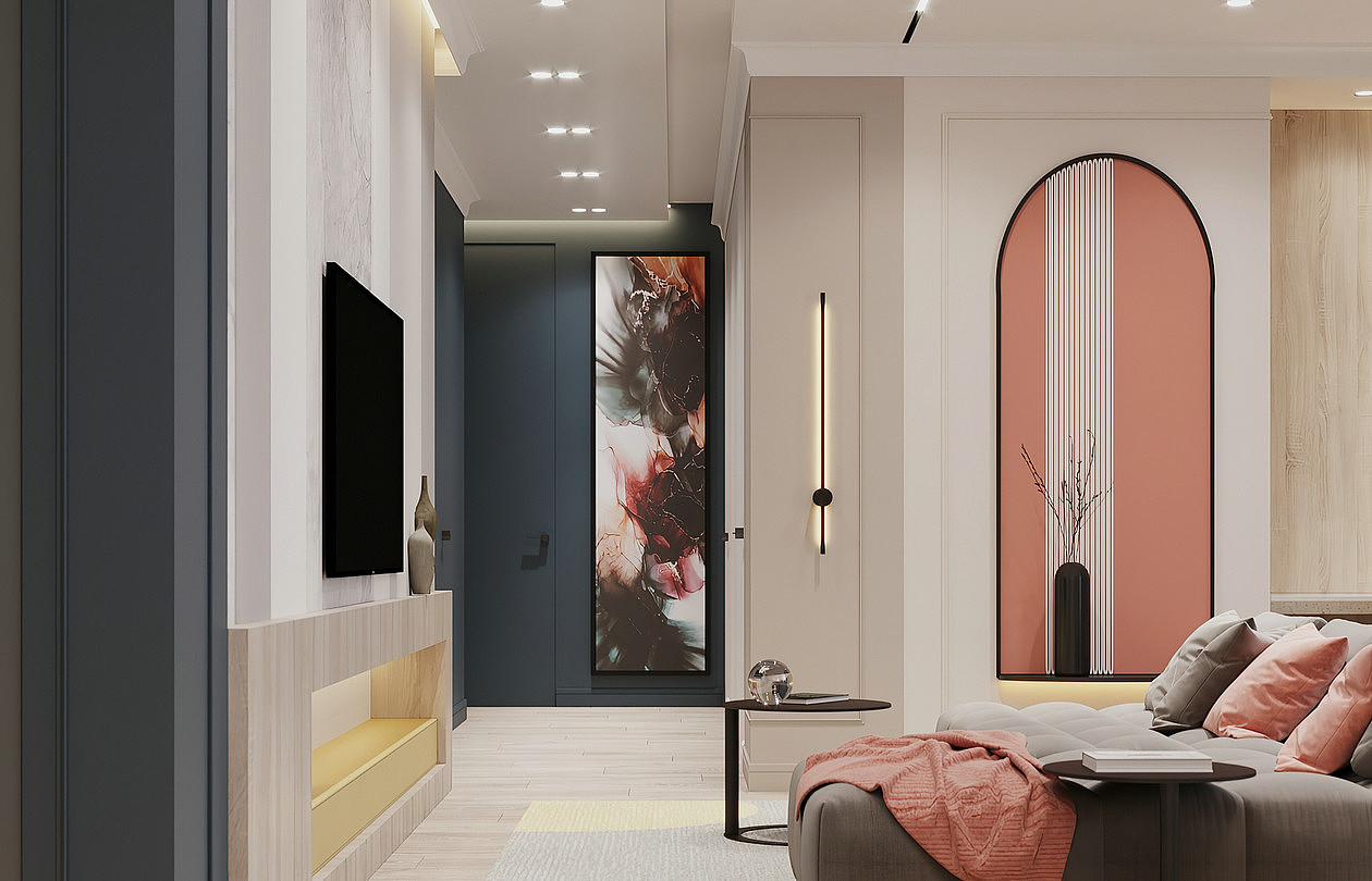 糖果色系公寓设计 打造充满青春活力的空间