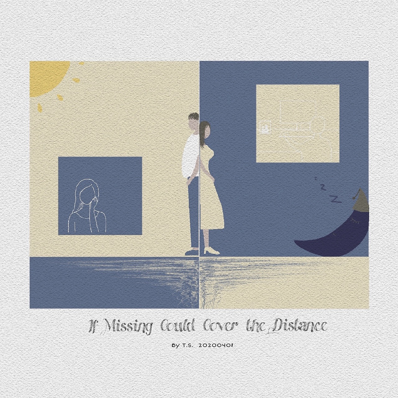 如果想念可以沒(méi)有距離（圖ZMjAzNTU5MjUy） - 商業(yè)插畫(huà) - 站酷設(shè)計(jì)師TSBrenda原創(chuàng)素材 - 站酷ZCOOL