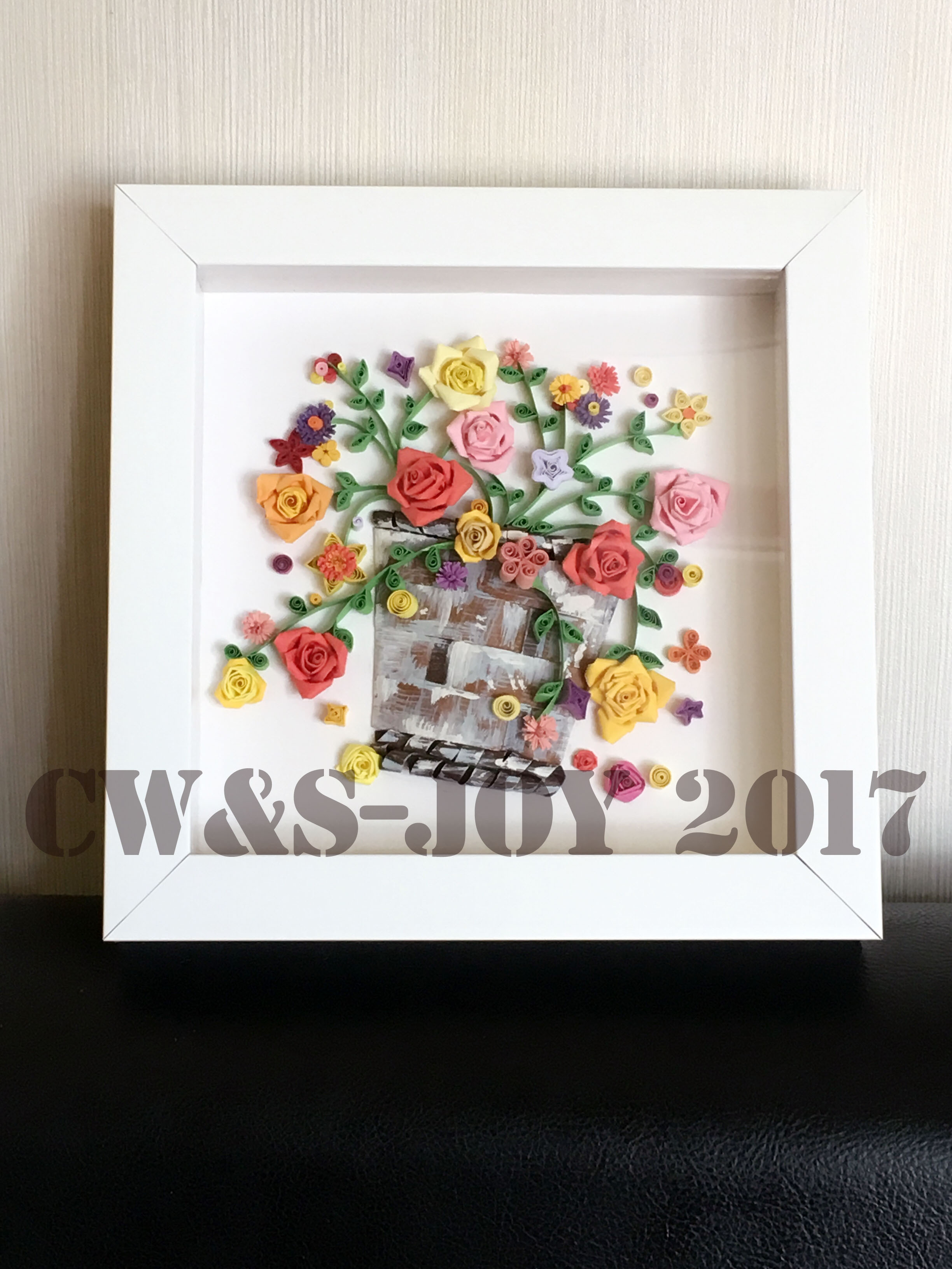 原创-衍纸-花篮