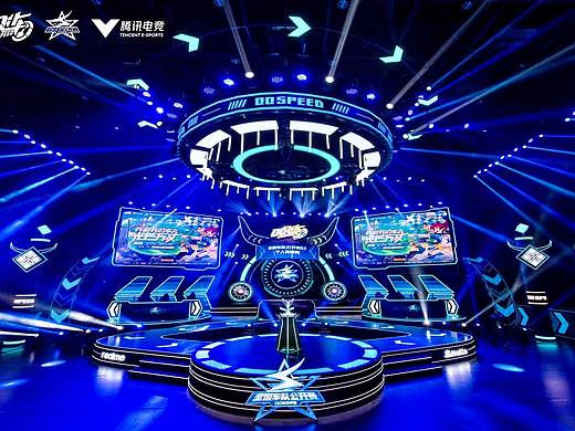 QQ飞车手游全国车队公开赛S2电竞舞美设计