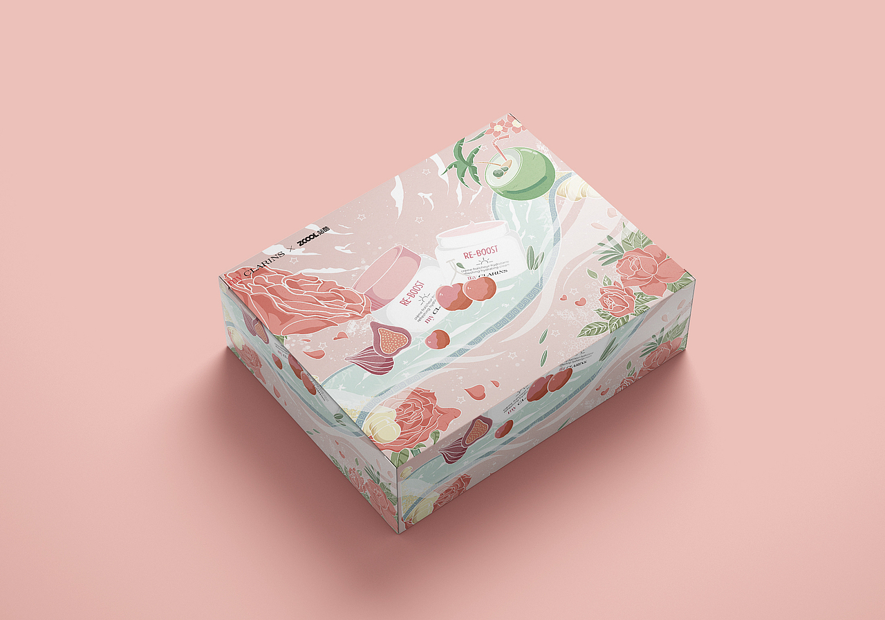 # my CLARINS 寻找天然好食肌 #天然美肌画卷（图ZMjk1MzgwMzQw） - 海报 - 站酷设计师fractal离别原创素材 - 站酷ZCOOL