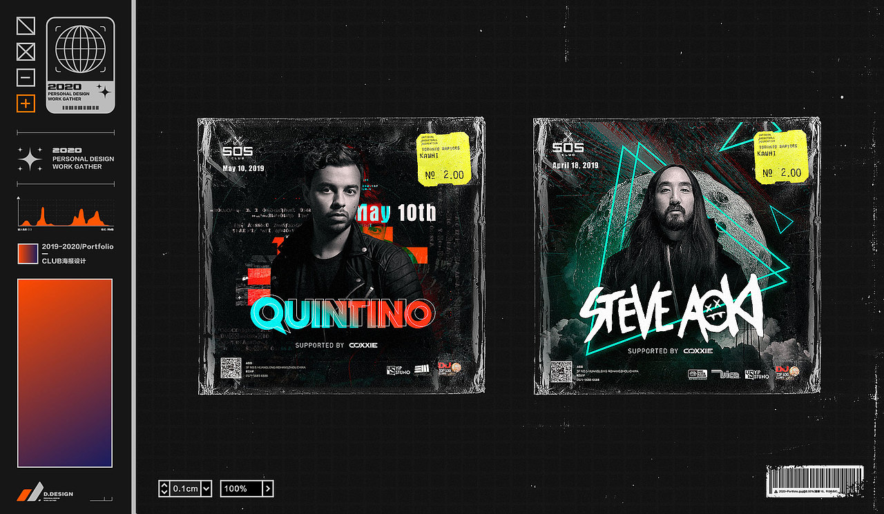 CLUB海报设计 | 第一期（图ZMjAwMTQ3ODA4） - 海报 - 站酷设计师MICROXIN原创素材 - 站酷ZCOOL