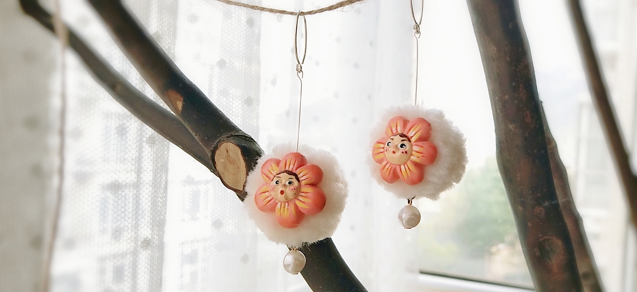 天奇原创粘土手作耳饰（图ZMTgxMDk4NTc2） - 其他手工艺 - 站酷设计师张天奇原创素材 - 站酷ZCOOL