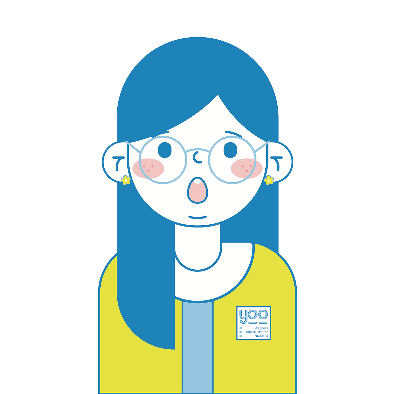 【日常练习】描边风人物