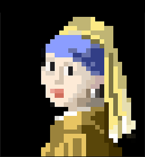 戴珍珠耳环的像素|插画|像素画|mango_q - 原创作品 - 站酷 (zcool)